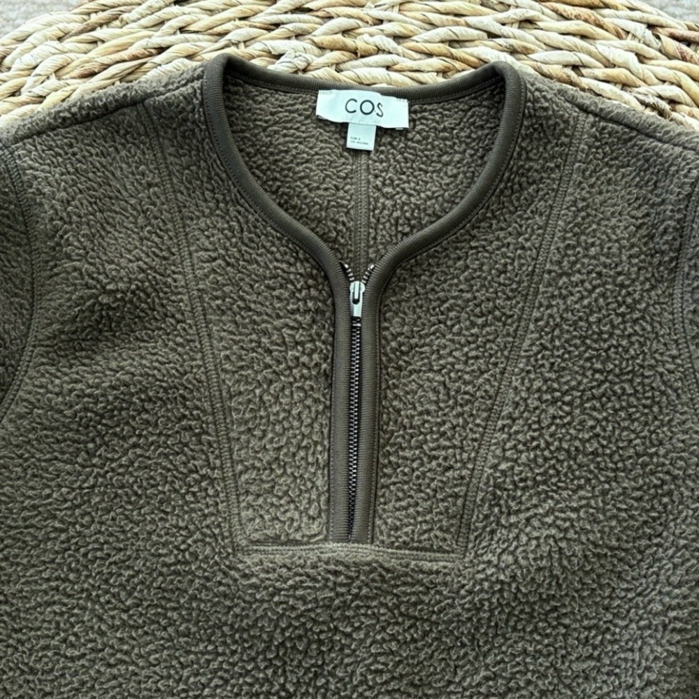 COS Half-zip Fleece Pullover - Picture 11 of 15